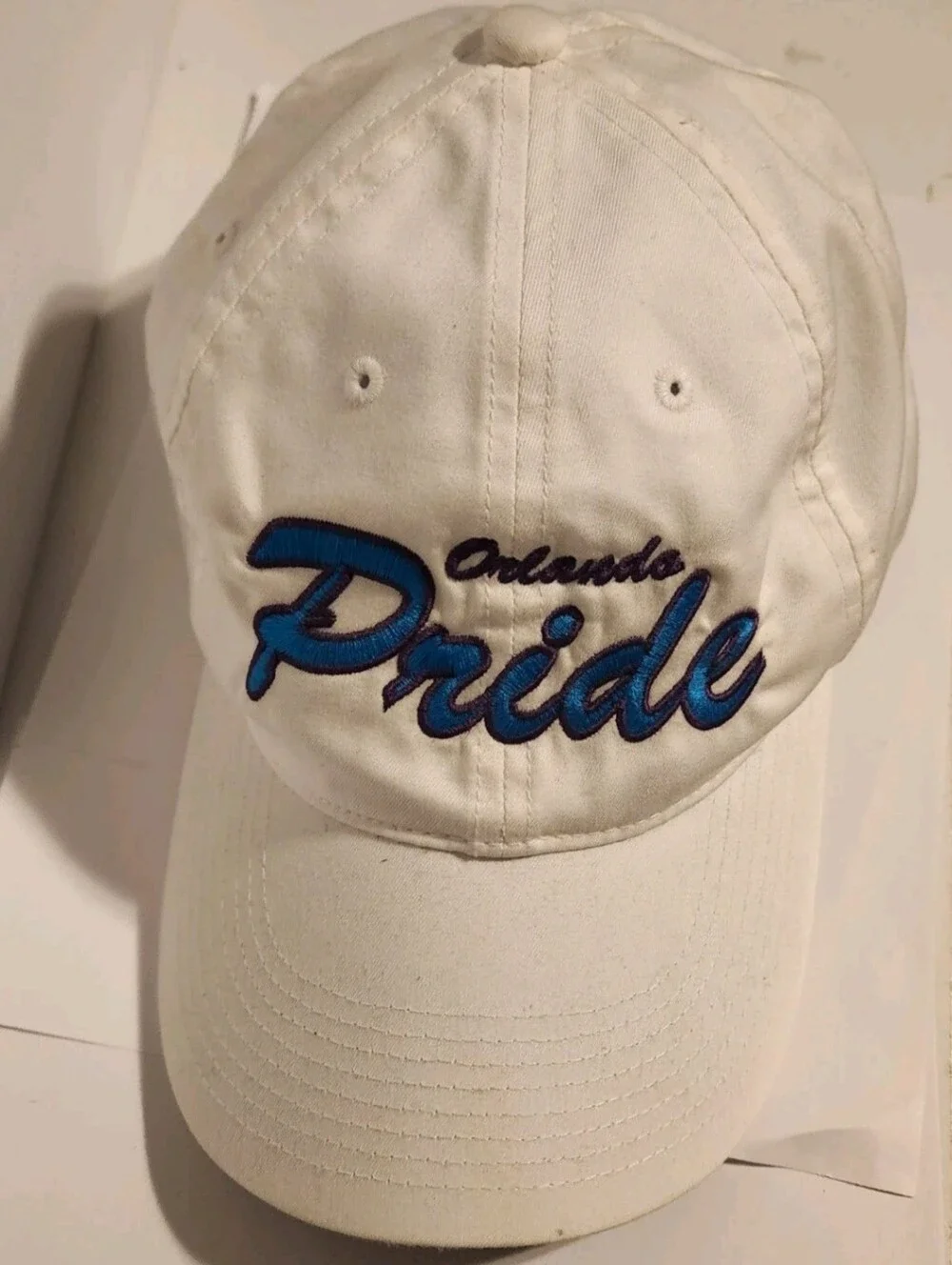 Orlando Pride Womens Soccer Hat Rare, White Nike Golf OS Purple Blue Embroidery